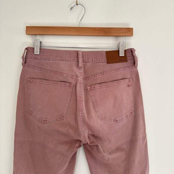 Madewell 9” High Riser Skinny Skinny Crop Jeans in Pink  G1592 - Picture 5 of 8